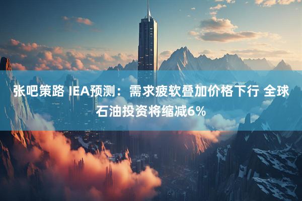 张吧策路 IEA预测：需求疲软叠加价格下行 全球石油投资将缩减6%